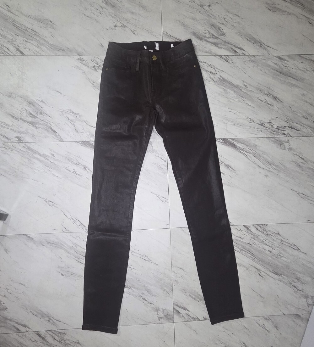 Frame Denim Women's Skinny Jeans in Black Size 25